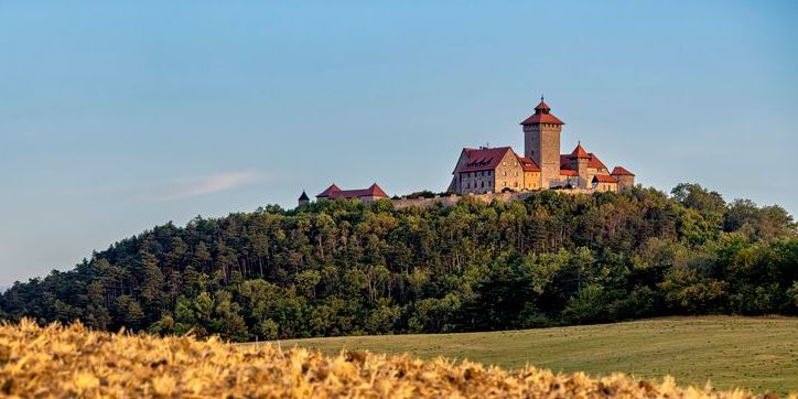 The Wachsenburg Castle in Thuringia